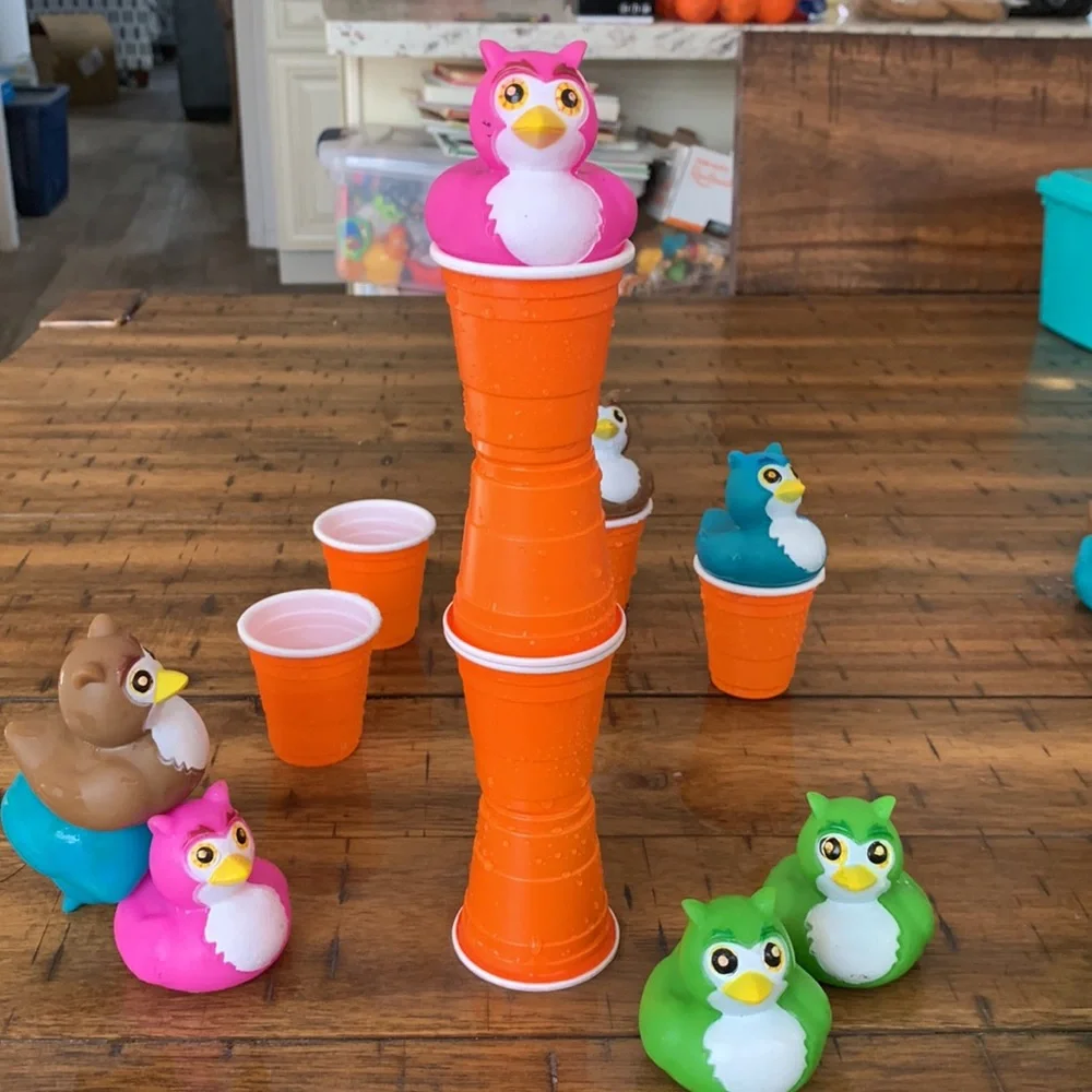 Owls and Cups with Water Bottle Sensory Bag